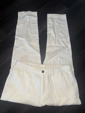 Banana Republic Cream Casual Chinos